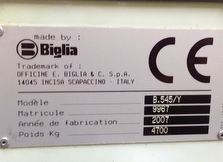 sales  BIGLIA B545Y использованный