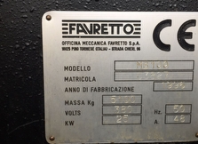 sales  FAVRETTO MB100-CNC использованный