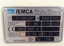 sales  IEMCA TS-560P-43 использованный